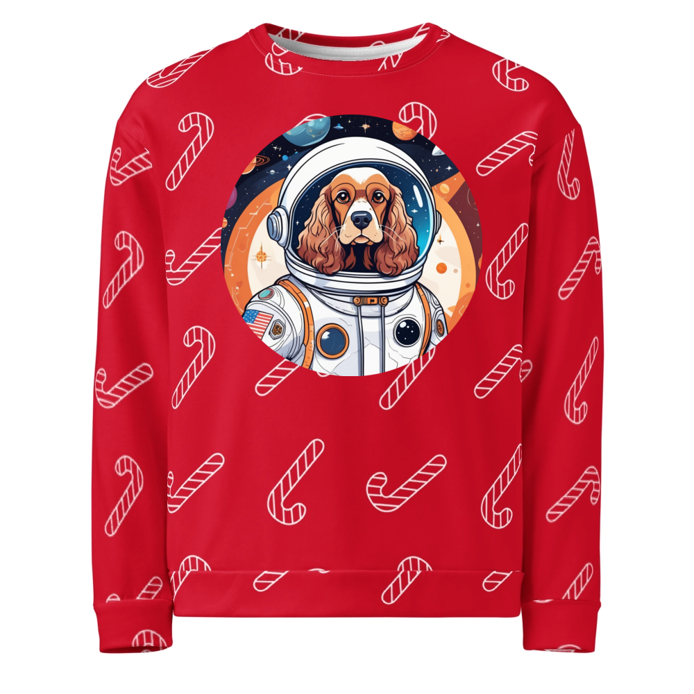 PugMug Custom Cocker Spaniel Ugly Christmas Sweatshirt