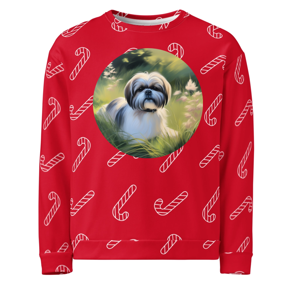 PugMug Custom Shih Tzu Ugly Christmas Sweatshirt
