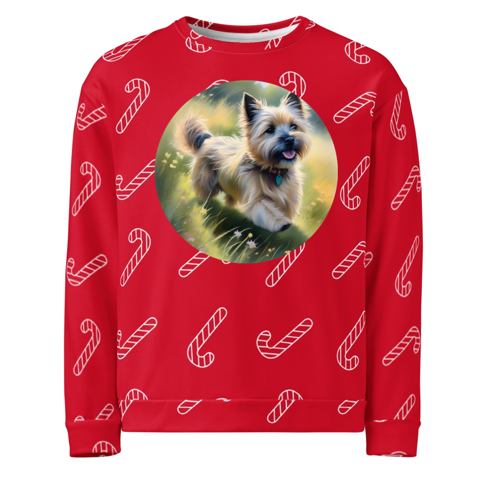 PugMug Custom Cairn Terrier Ugly Christmas Sweatshirt
