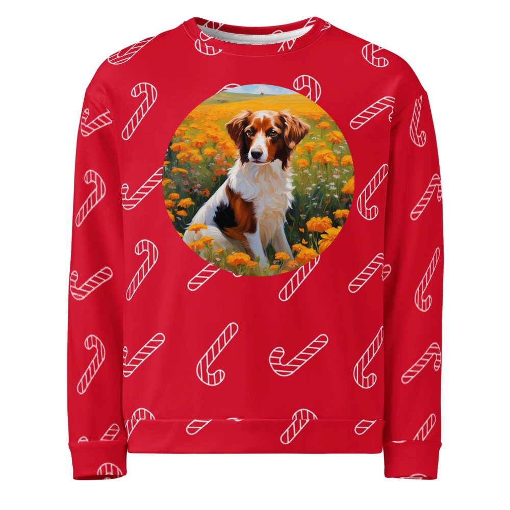 PugMug Custom Brittany Dog Ugly Christmas Sweatshirt