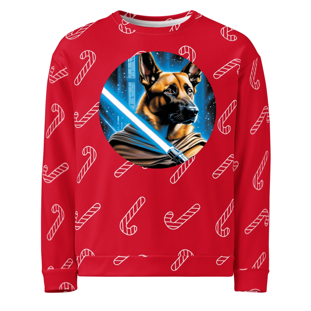 PugMug Custom Belgian Malinois Ugly Christmas Sweatshirt