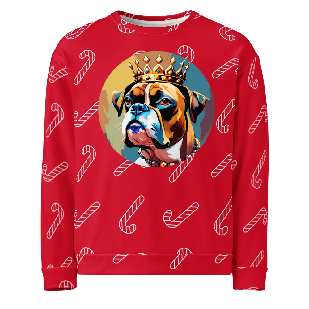 PugMug Custom Boxer Dog Ugly Christmas Sweatshirt