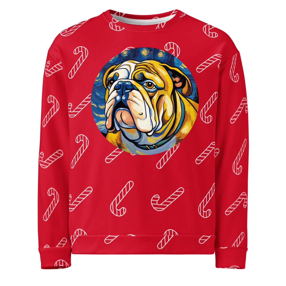 PugMug Custom Bulldog Ugly Christmas Sweatshirt