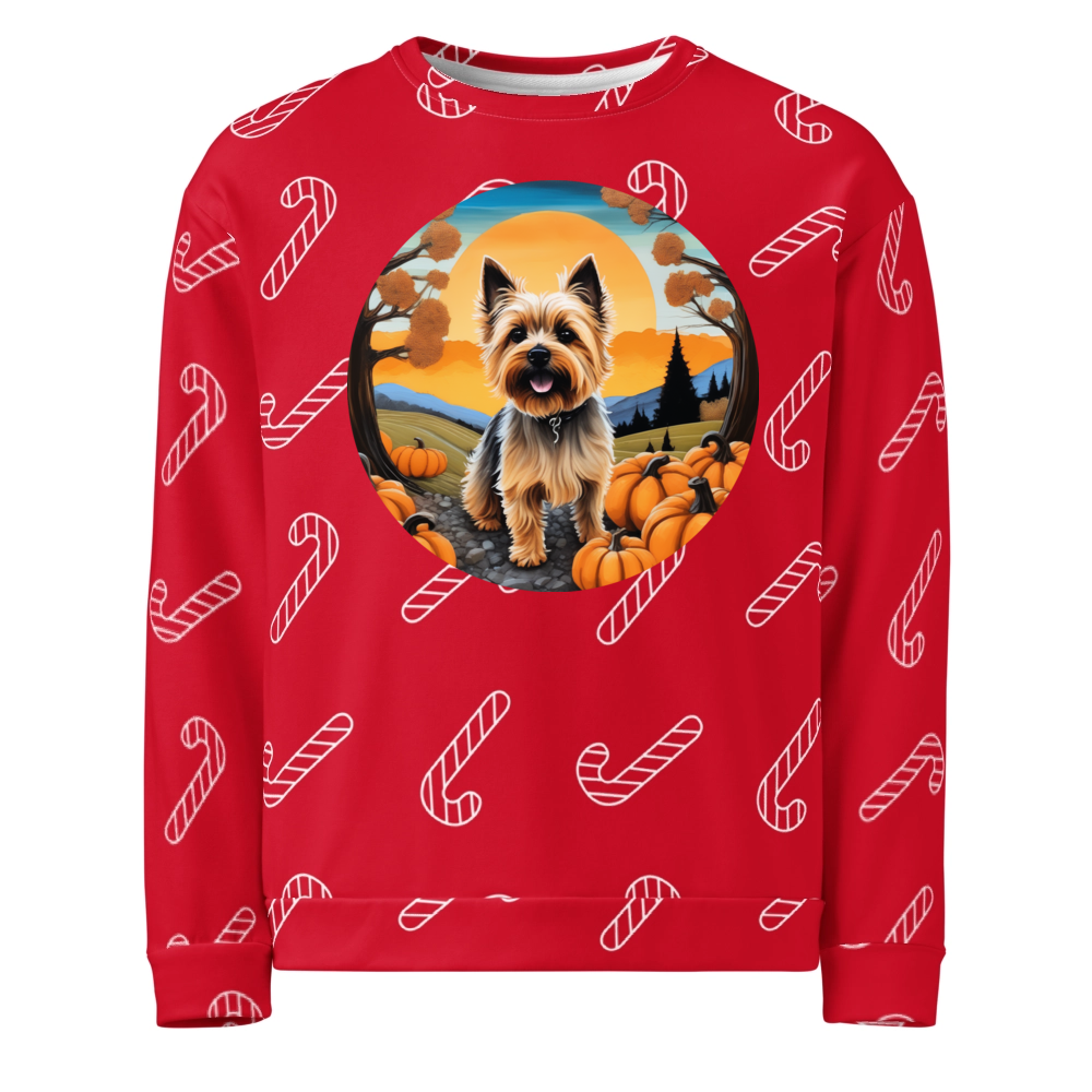 PugMug Custom Cairn Terrier Ugly Christmas Sweatshirt