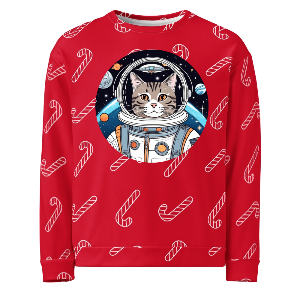 PugMug Custom Tabby Companion Cat Ugly Christmas Sweatshirt