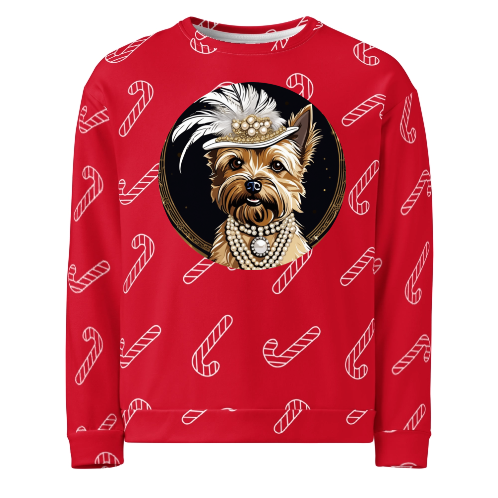 PugMug Custom Cairn Terrier Ugly Christmas Sweatshirt