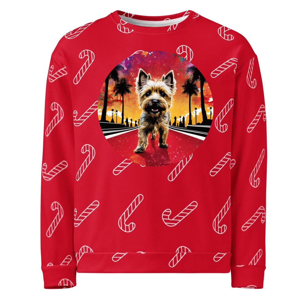 PugMug Custom Cairn Terrier Ugly Christmas Sweatshirt