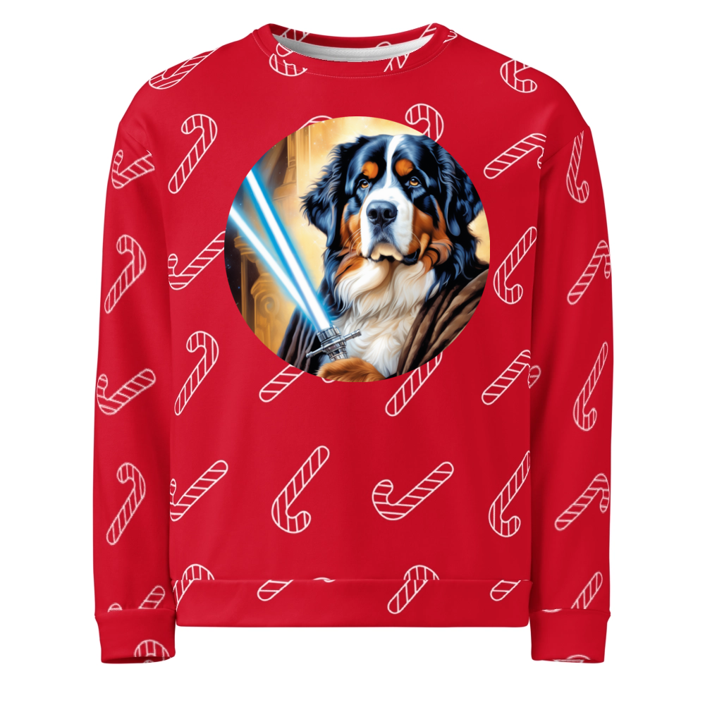 PugMug Custom Bernese Mountain Dog Ugly Christmas Sweatshirt