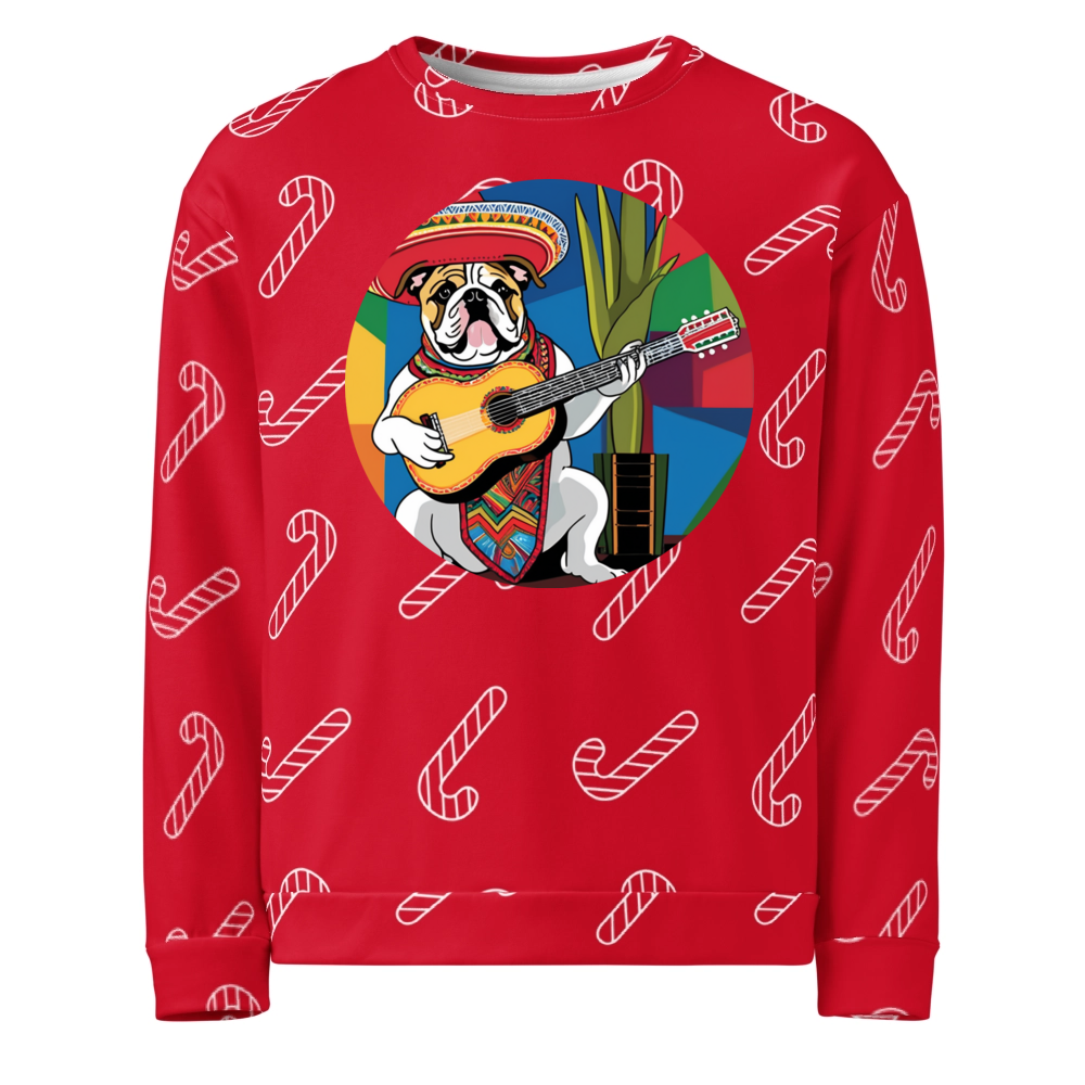 PugMug Custom Bulldog Ugly Christmas Sweatshirt
