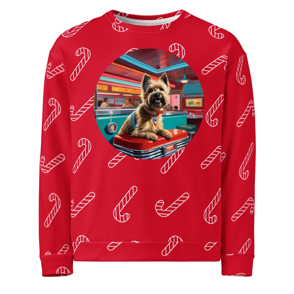PugMug Custom Cairn Terrier Ugly Christmas Sweatshirt