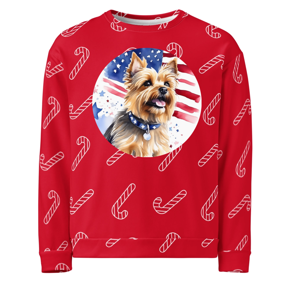 PugMug Custom Cairn Terrier Ugly Christmas Sweatshirt