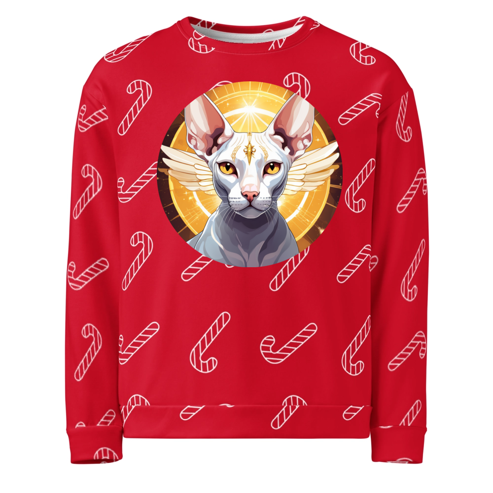 PugMug Custom White Sphynx Cat Ugly Christmas Sweatshirt