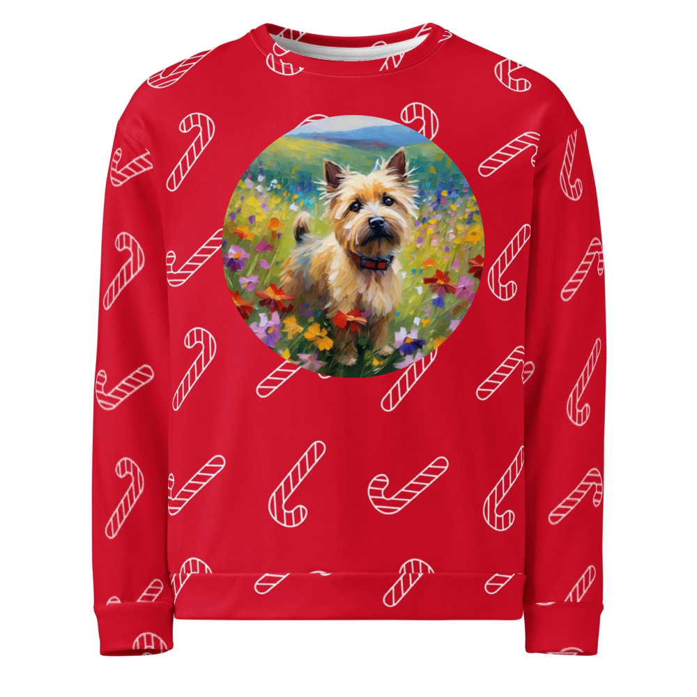 PugMug Custom Cairn Terrier Ugly Christmas Sweatshirt