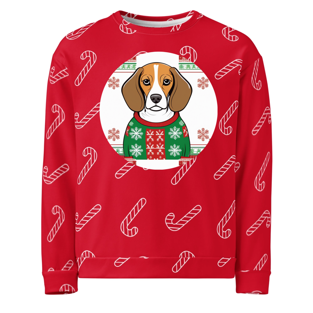 PugMug Custom Beagle Ugly Christmas Sweatshirt