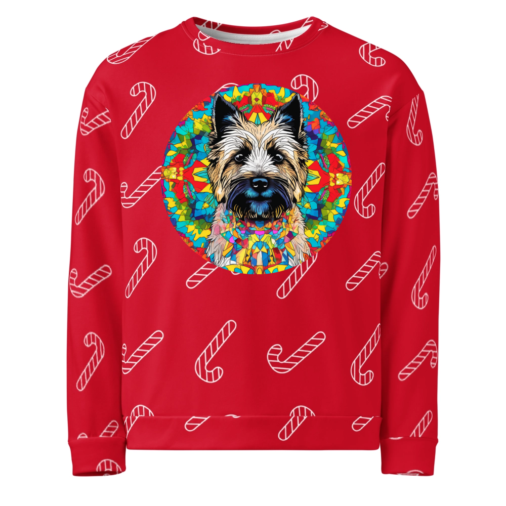 PugMug Custom Cairn Terrier Ugly Christmas Sweatshirt