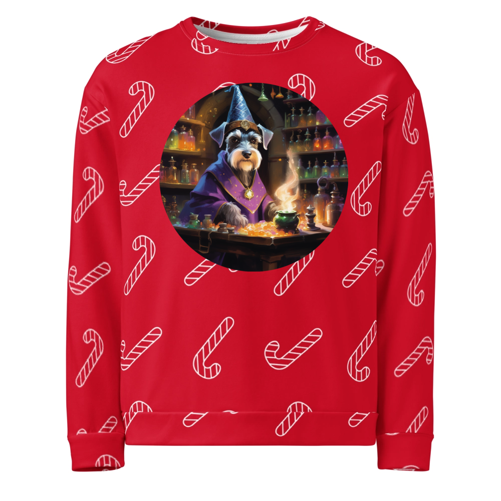 PugMug Custom Miniature Schnauzer Ugly Christmas Sweatshirt