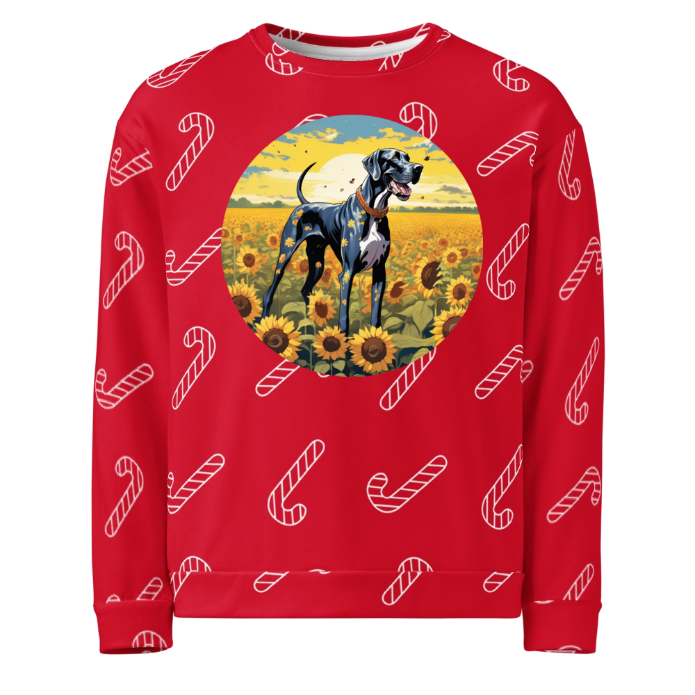 PugMug Custom Great Dane Ugly Christmas Sweatshirt