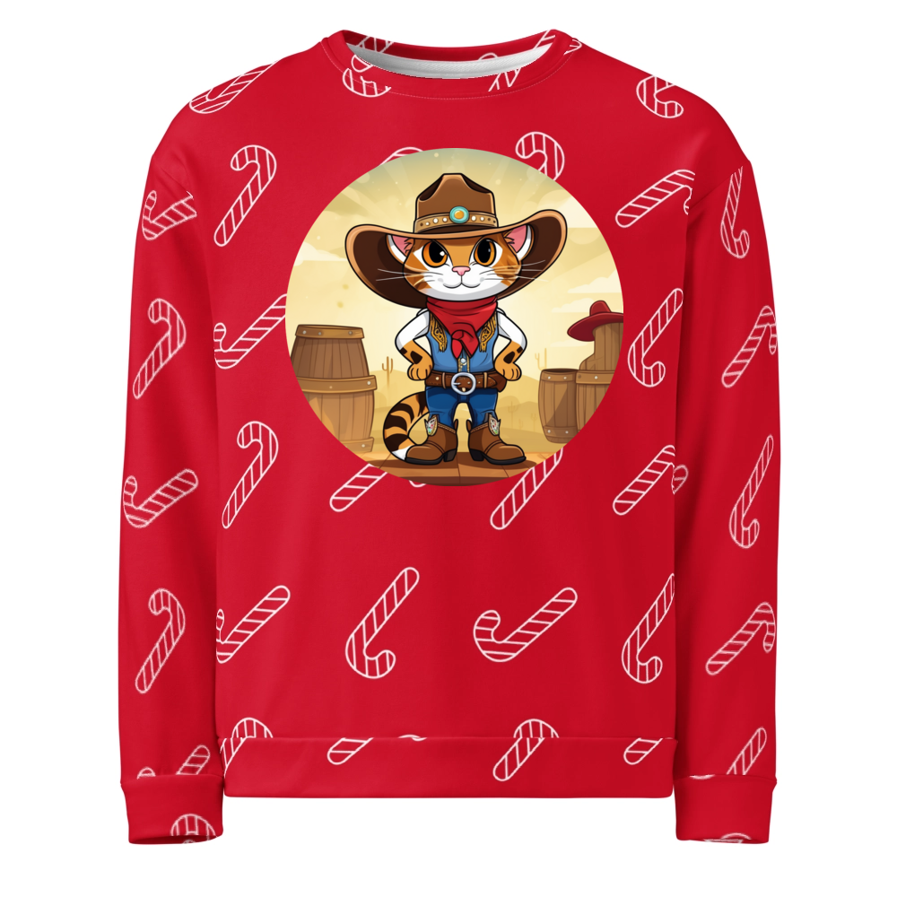 PugMug Custom Tabby Companion Cat Ugly Christmas Sweatshirt