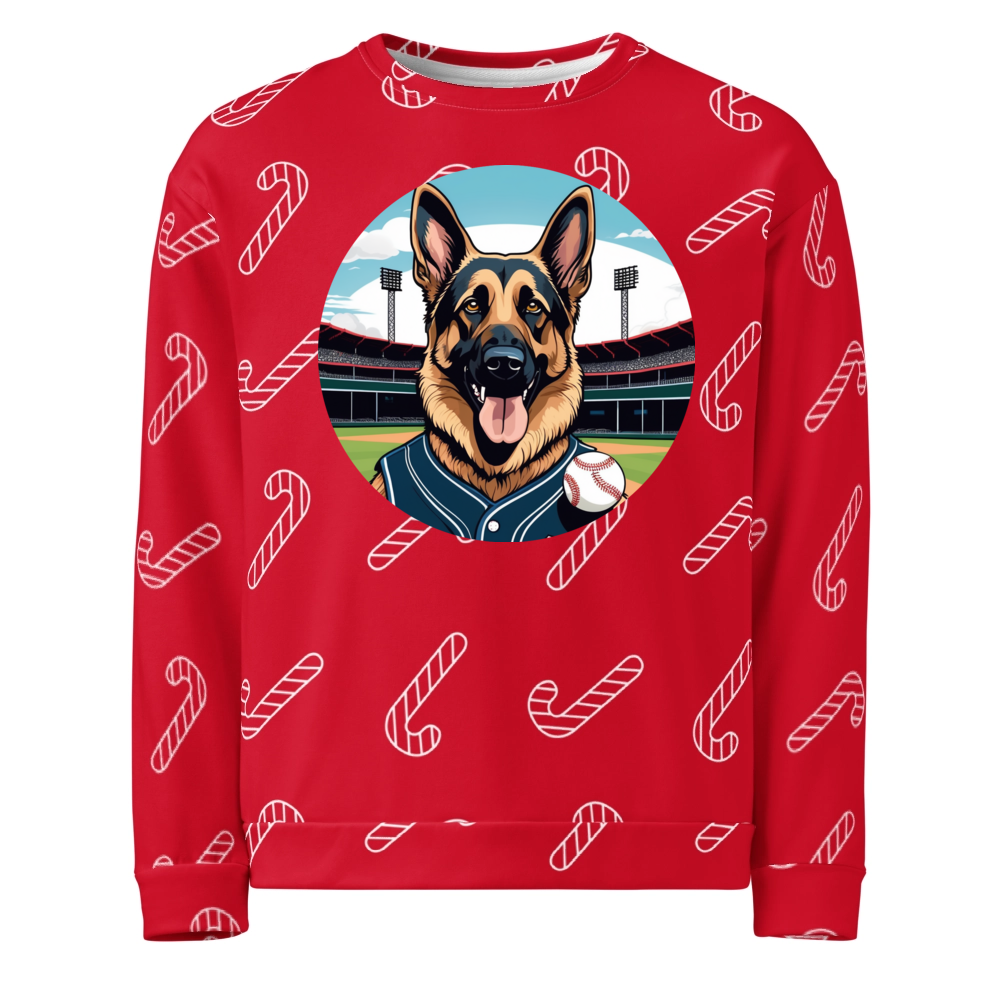 PugMug Custom German Shepherd Dog Ugly Christmas Sweatshirt