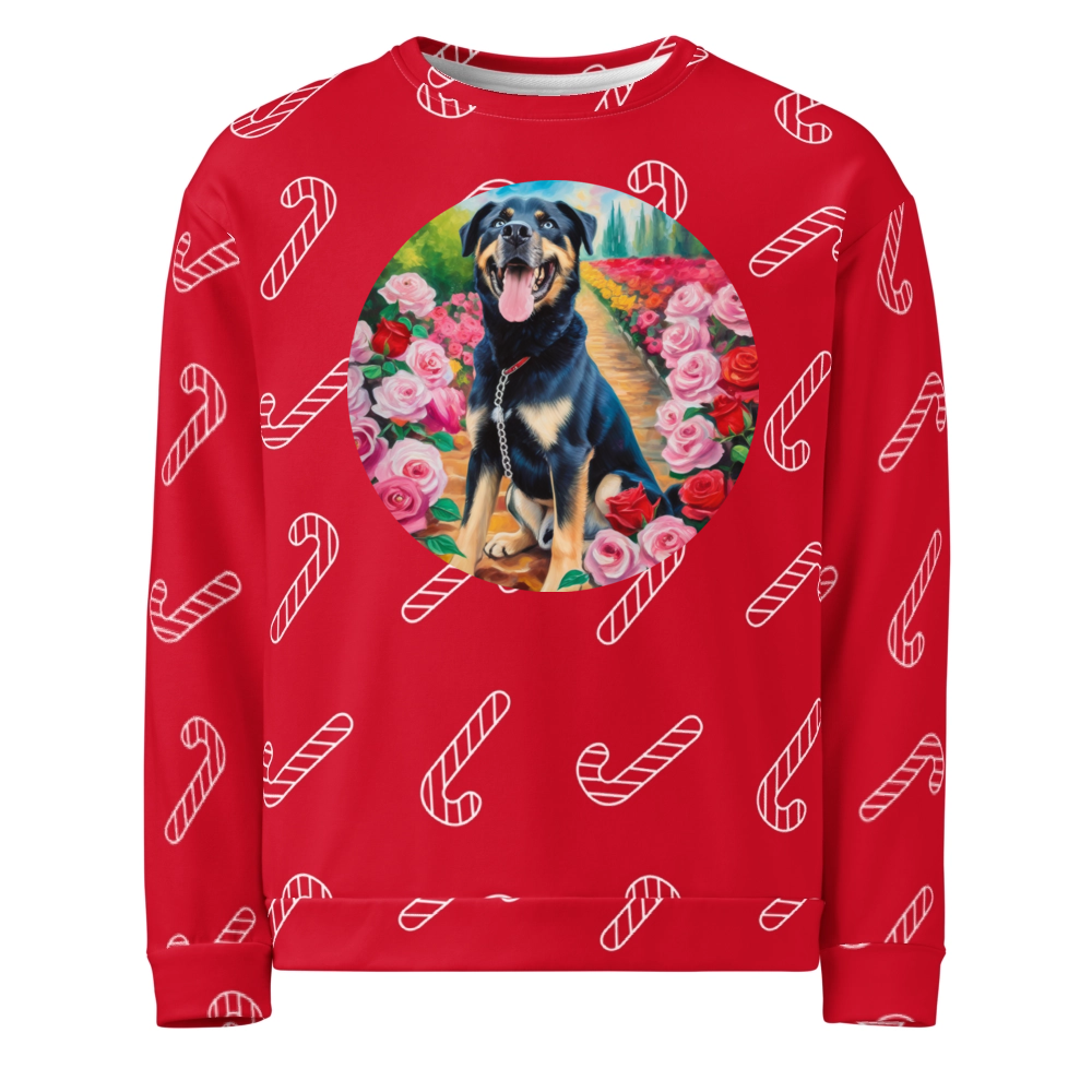 PugMug Custom Blue Ugly Christmas Sweatshirt