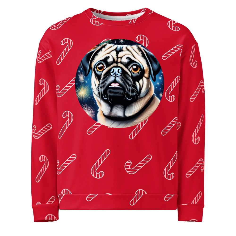 PugMug Custom Pug Ugly Christmas Sweatshirt