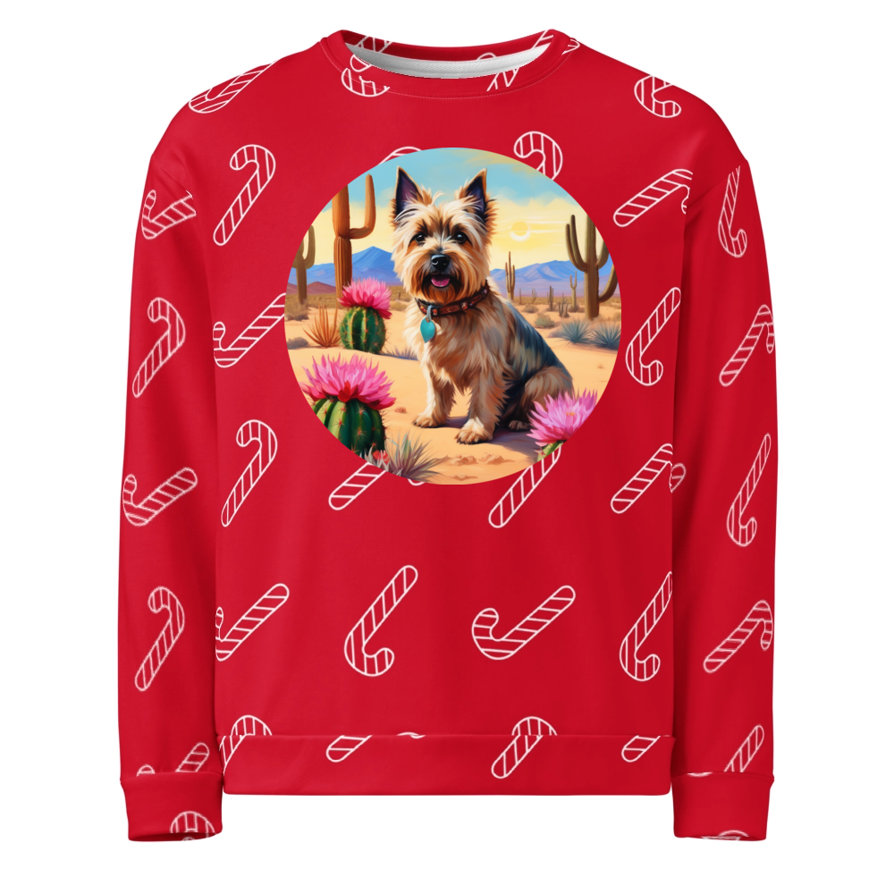PugMug Custom Cairn Terrier Ugly Christmas Sweatshirt