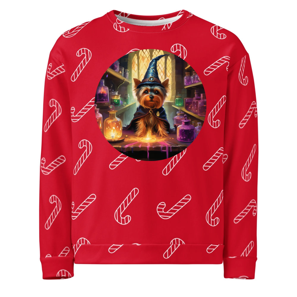 PugMug Custom Yorkshire Terrier Ugly Christmas Sweatshirt