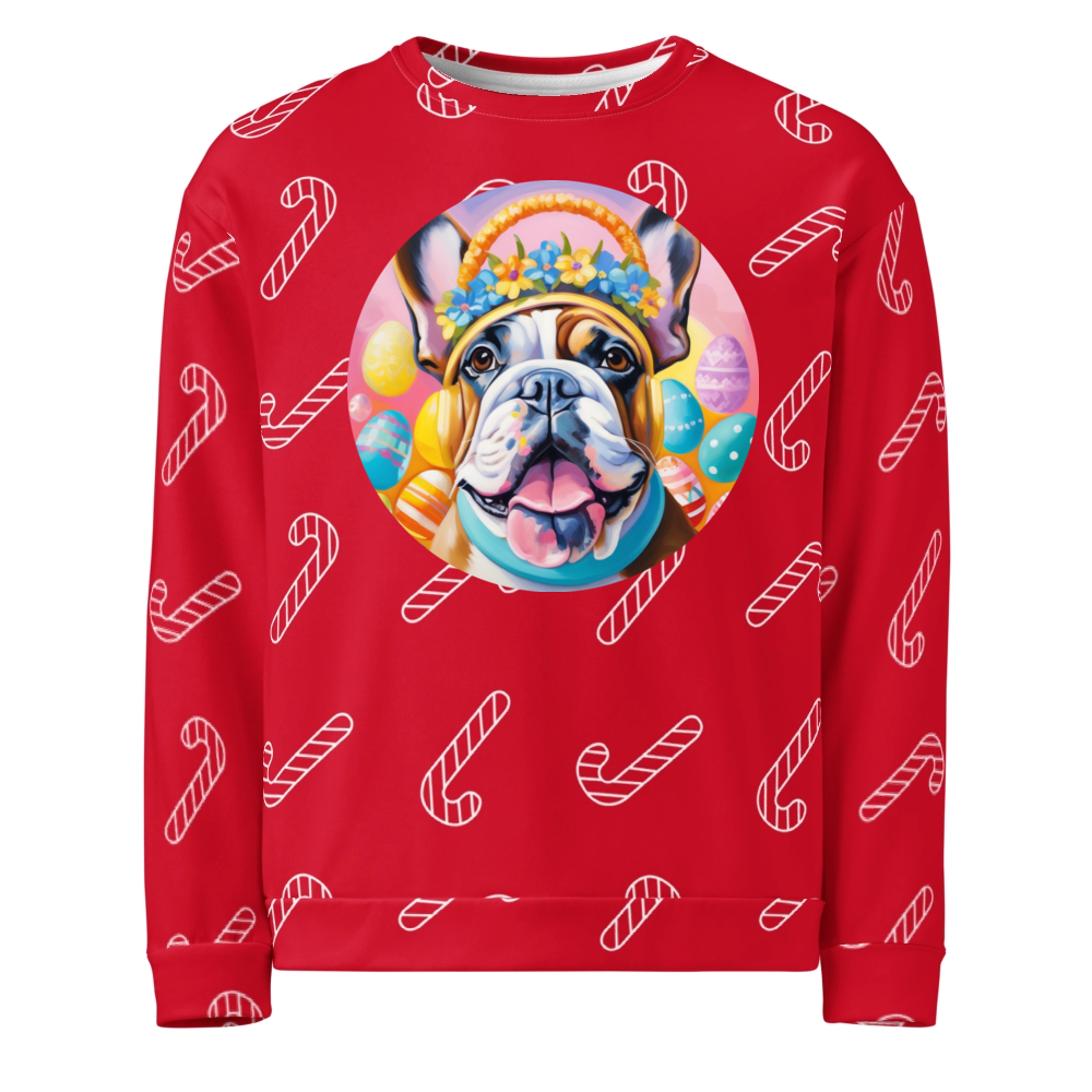 PugMug Custom Bulldog Ugly Christmas Sweatshirt