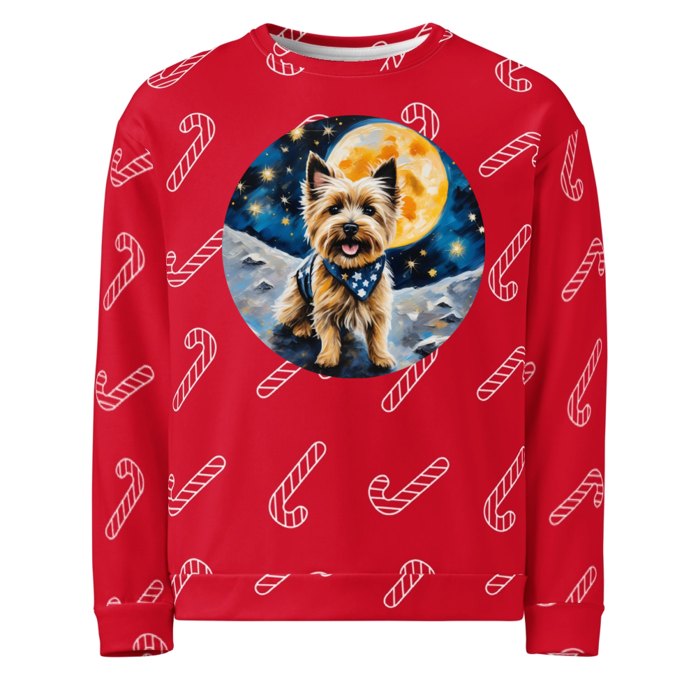 PugMug Custom Cairn Terrier Ugly Christmas Sweatshirt