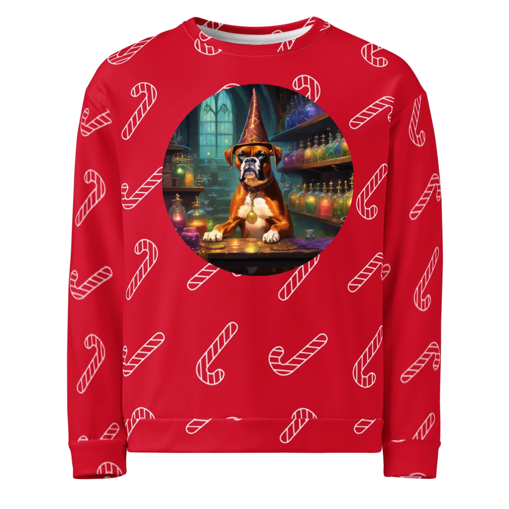 PugMug Custom Boxer Dog Ugly Christmas Sweatshirt