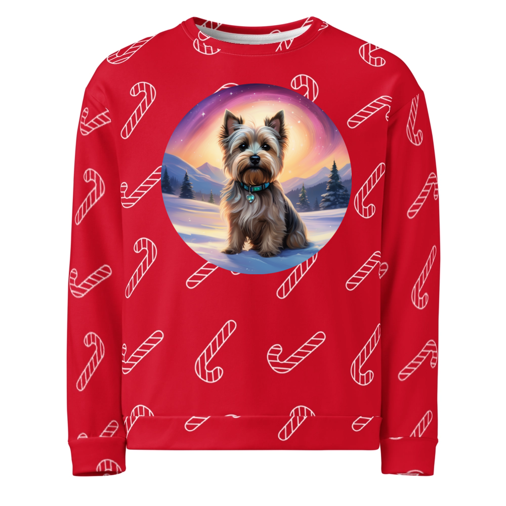 PugMug Custom Cairn Terrier Ugly Christmas Sweatshirt