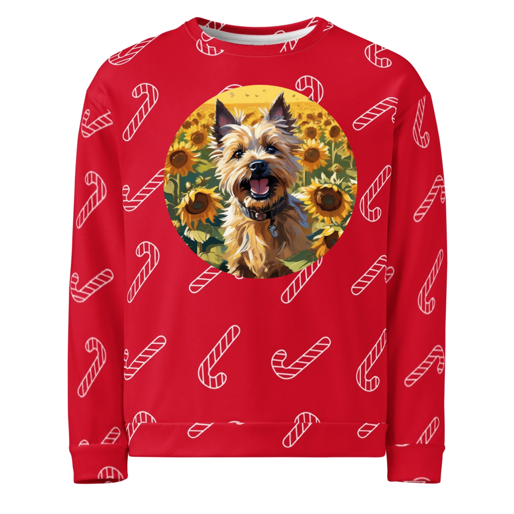 PugMug Custom Cairn Terrier Ugly Christmas Sweatshirt