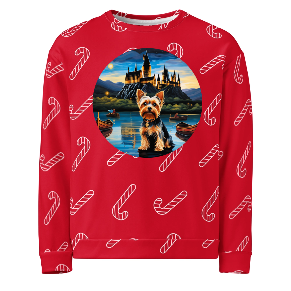 PugMug Custom Yorkshire Terrier Ugly Christmas Sweatshirt