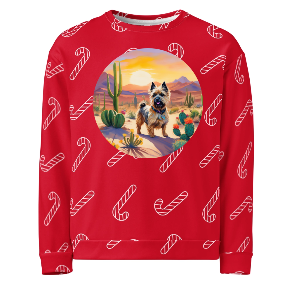 PugMug Custom Cairn Terrier Ugly Christmas Sweatshirt