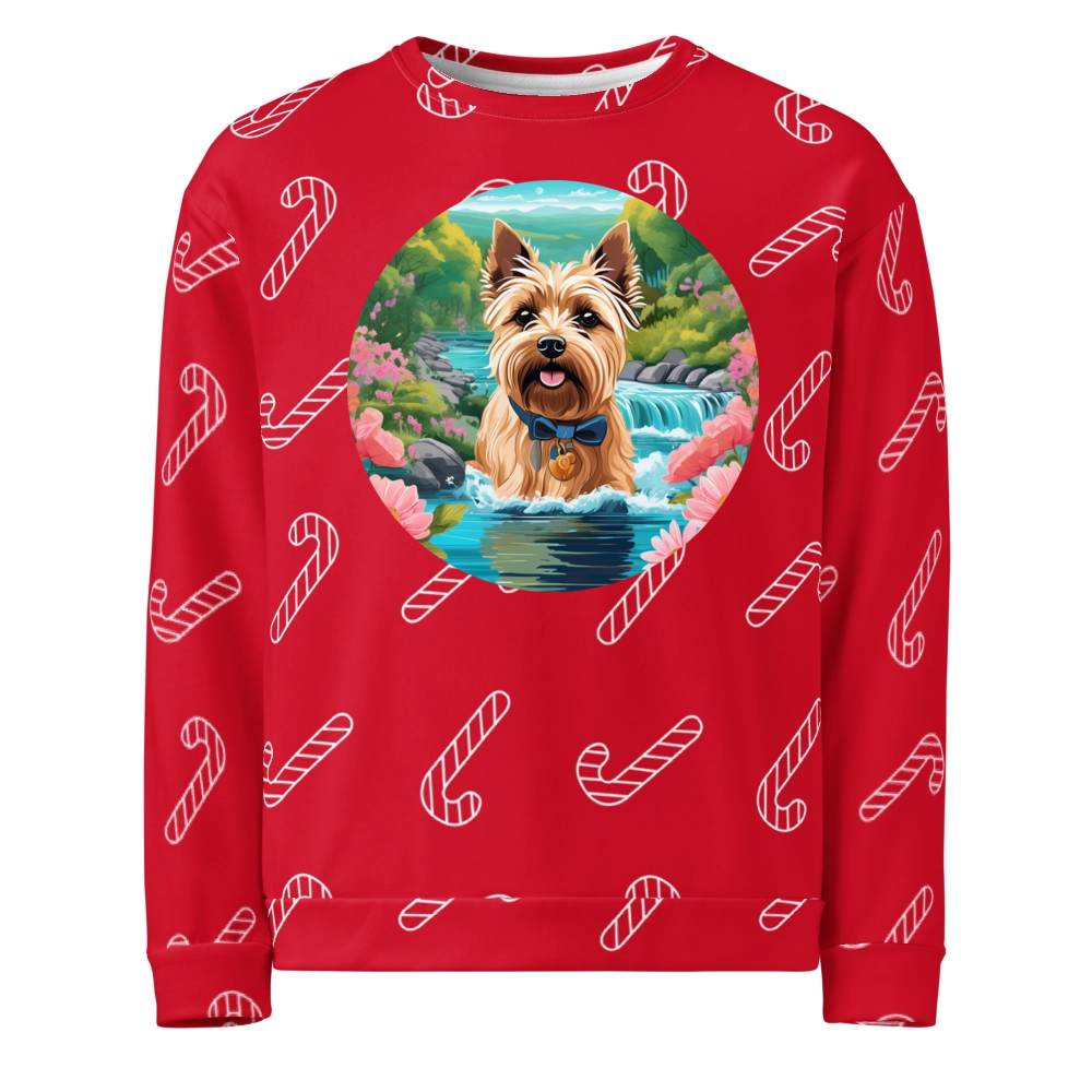 PugMug Custom Cairn Terrier Ugly Christmas Sweatshirt