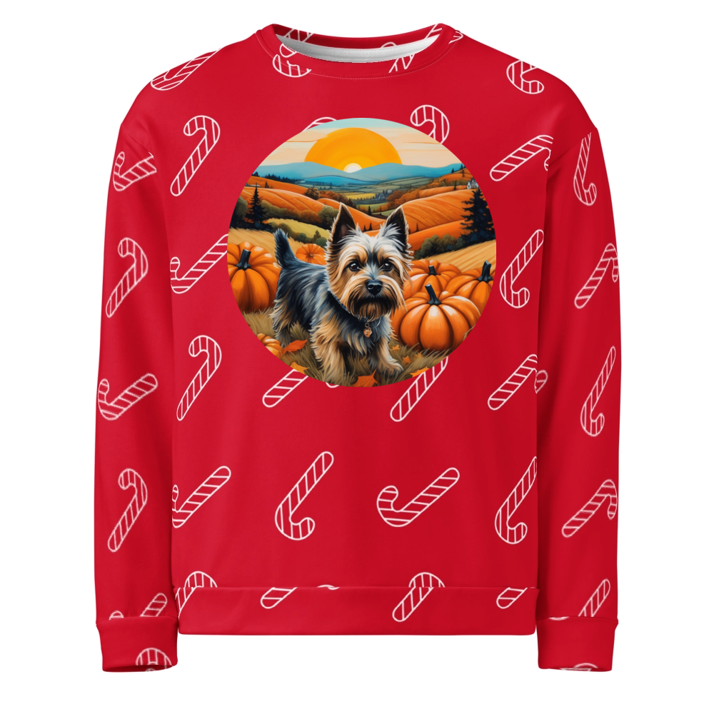 PugMug Custom Cairn Terrier Ugly Christmas Sweatshirt