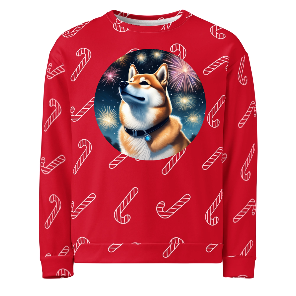 PugMug Custom Shiba Inu Ugly Christmas Sweatshirt