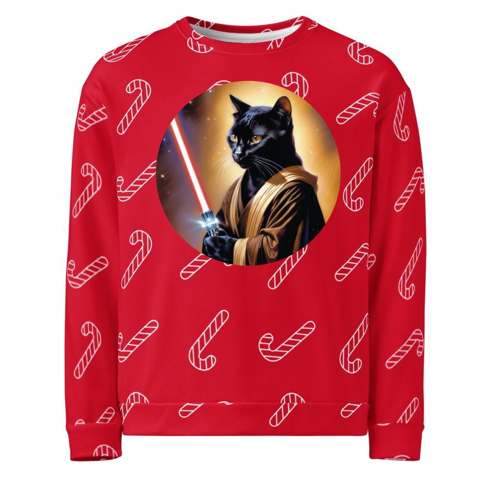 PugMug Custom Black Exotic Cat Ugly Christmas Sweatshirt