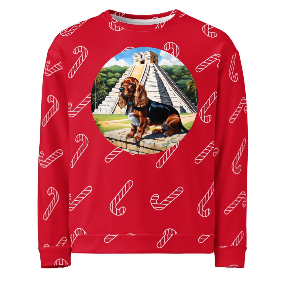 PugMug Custom Cocker Spaniel Ugly Christmas Sweatshirt