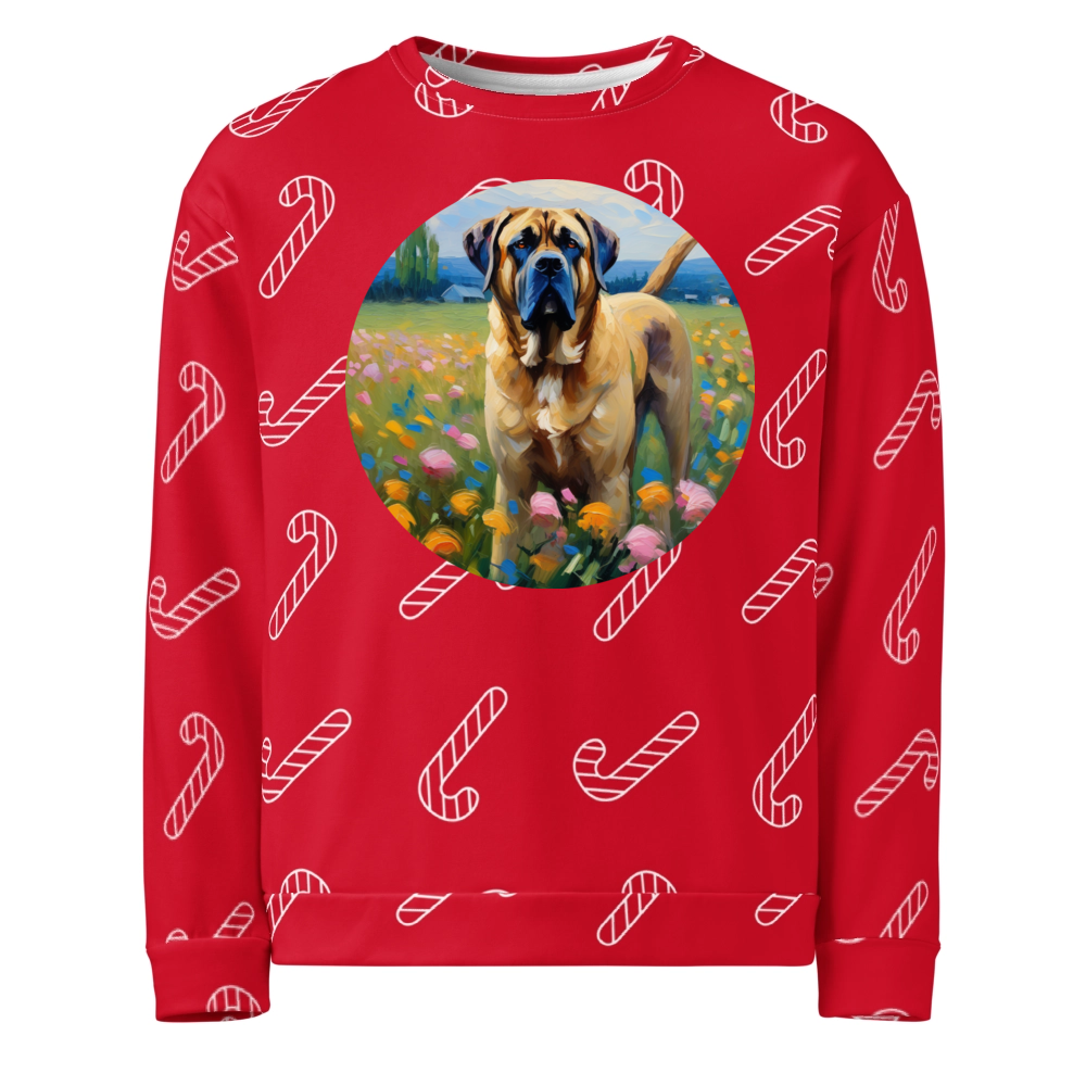 PugMug Custom Mastiff Ugly Christmas Sweatshirt