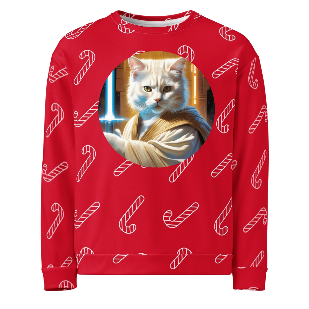 PugMug Custom White Exotic Cat Ugly Christmas Sweatshirt