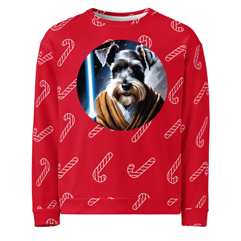 PugMug Custom Miniature Schnauzer Ugly Christmas Sweatshirt