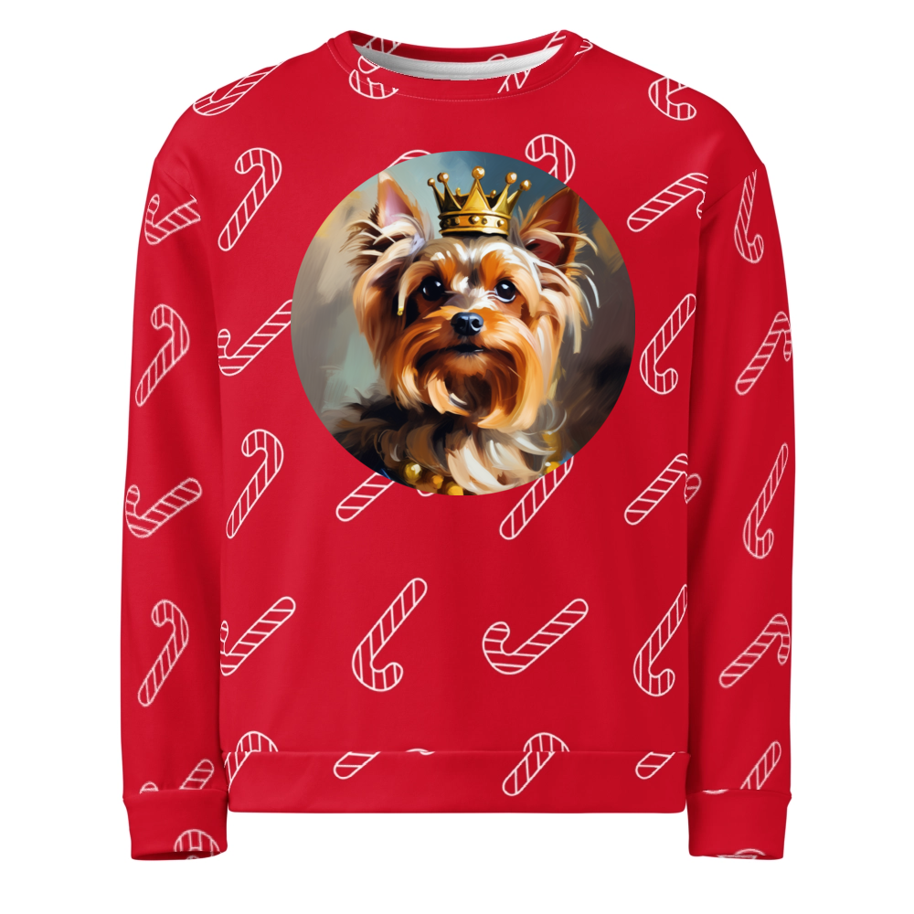 PugMug Custom Yorkshire Terrier Ugly Christmas Sweatshirt