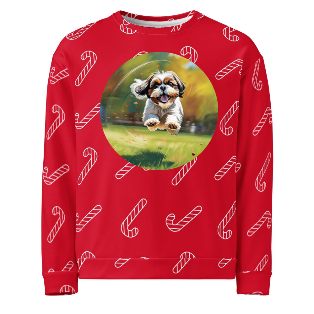 PugMug Custom Shih Tzu Ugly Christmas Sweatshirt