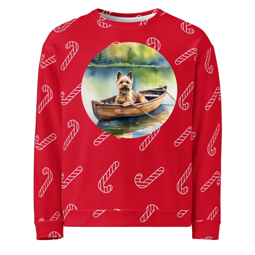 PugMug Custom Cairn Terrier Ugly Christmas Sweatshirt