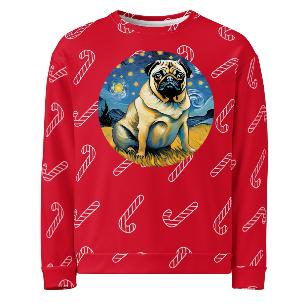 PugMug Custom Pug Ugly Christmas Sweatshirt