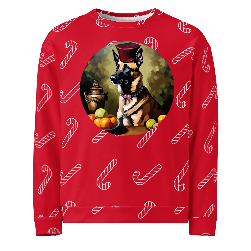 PugMug Custom Belgian Malinois Ugly Christmas Sweatshirt