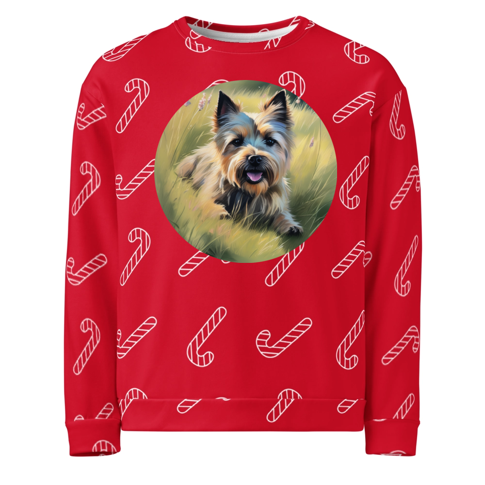 PugMug Custom Cairn Terrier Ugly Christmas Sweatshirt