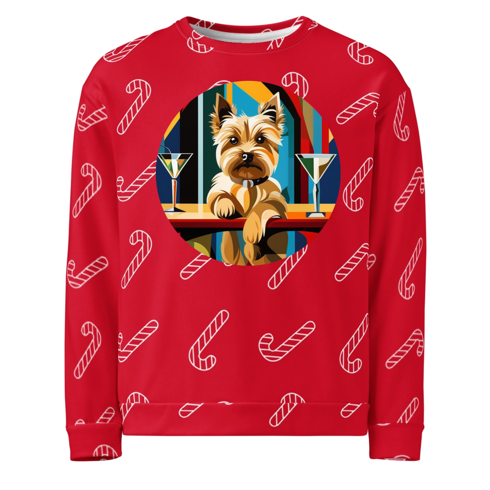 PugMug Custom Cairn Terrier Ugly Christmas Sweatshirt