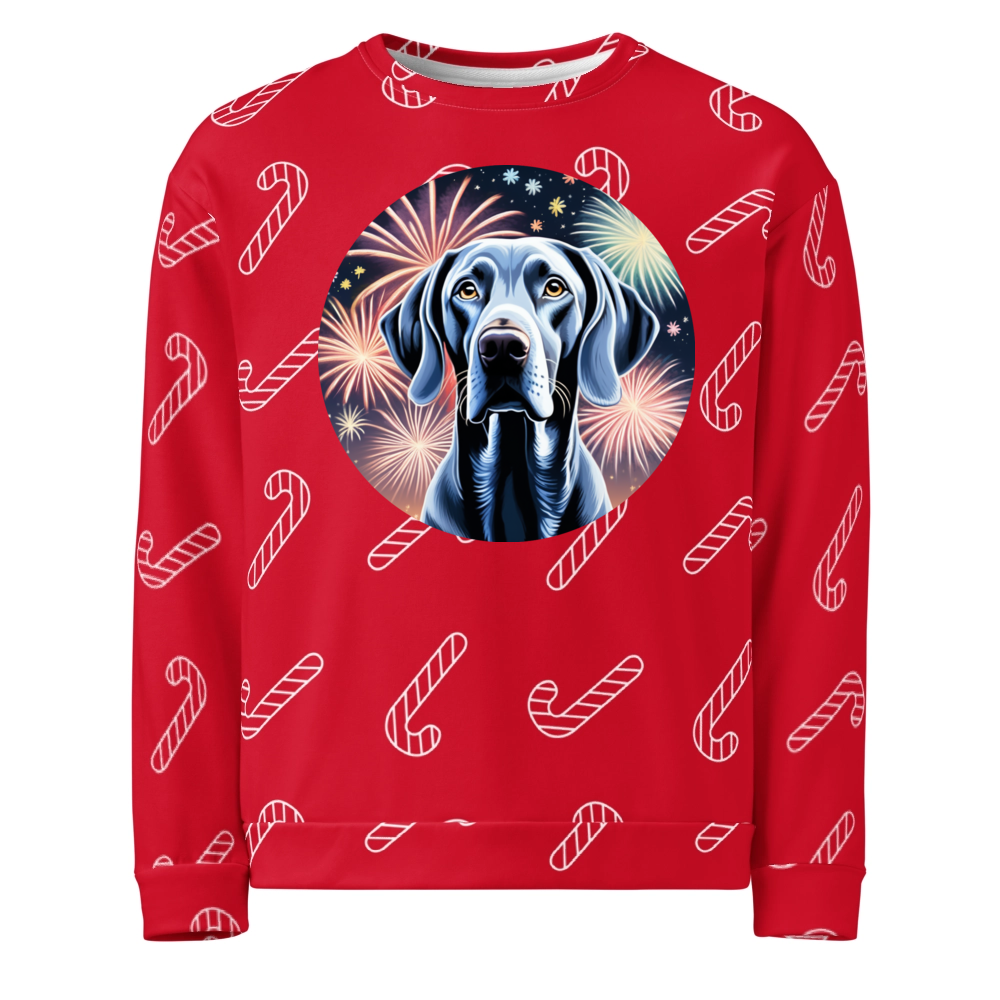 PugMug Custom Weimaraner Ugly Christmas Sweatshirt